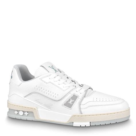 Louis Vuitton LV Trainer Low White Signature Pluggi