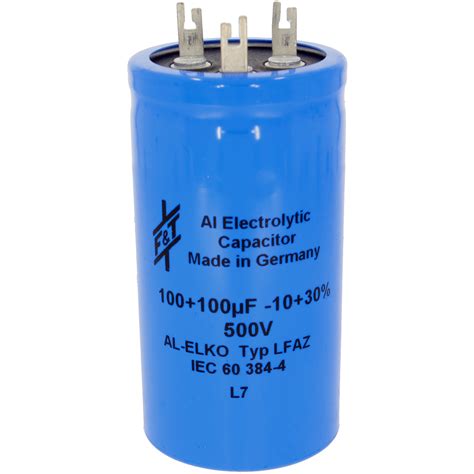 F+T 100uF x 100uF, 500V :: Dual Value Caps :: F+T Capacitors ...