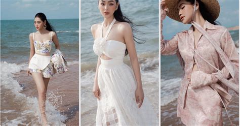 Hiếm hoi diện bikini người tình màn ảnh mới của Việt Anh diện thế nào khi đi biển