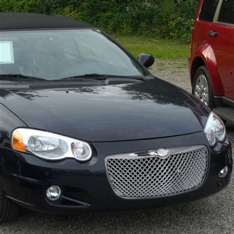 2004-2006 Chrysler Sebring Chrome Bentley-Style Front Grille - SD-TRI-CS04C