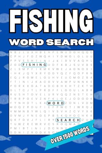 Fishing Word Search Over Words For Fishing Enthusiasts Gift For