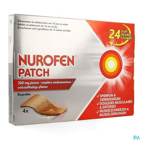 Nurofen Patch 200mg Emplatre 4 Pharmacie En Ligne En Belgique Pharmazone
