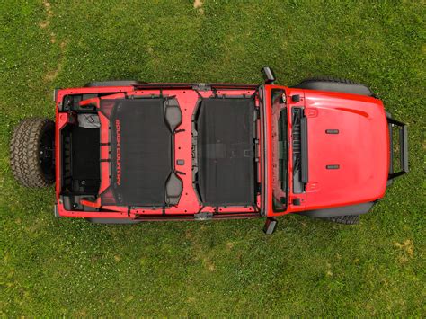 Mesh Bikini Top Plus Black For Jeep Wrangler JL 4WD 2018 2023 Somar