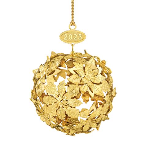 2023 Gold Christmas Ornament