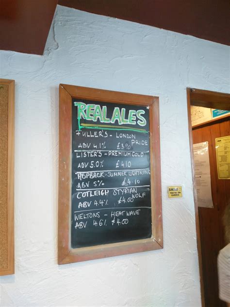 Menu At The Kings Arms Pub Bar Arundel