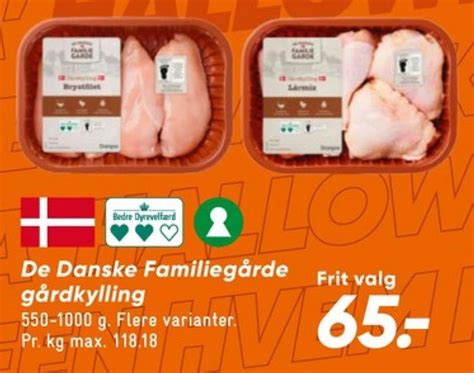 De Danske Familiegårde Kyllingelårmix Bilka september 2023 Alle