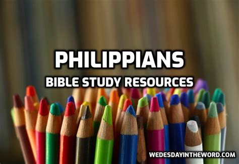 Philippians Bible Study Resources Wednesday In The Word