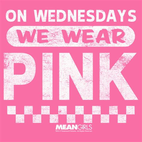 Girl S Mean Girls On Wednesdays We Wear Pink Checkered T Shirt Fifth Sun