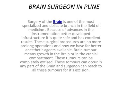 Ppt Spine Surgeon In Pune Brain Surgeon In Pune Dr Dilip Kiyawat