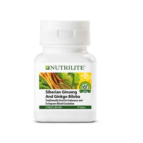 Amway Nutrilite Siberian Ginseng And Ginkgo Biloba 70 Tab