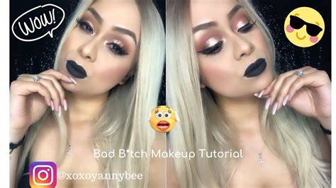 Baddie Makeup Tutorial Black Lip Time Lapsed Youtube