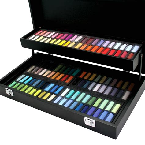 Sennelier Extra Soft Pastel Black Wood Box Set Half Sticks Set Of 120 Jerry S Artarama