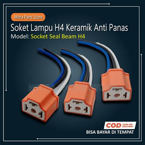 Jual Soket Lampu Motor Bohlam H Keramik Anti Panas Modifikasi Shopee