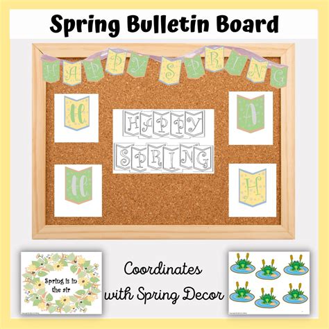 Spring Bulletin Board Banner Template