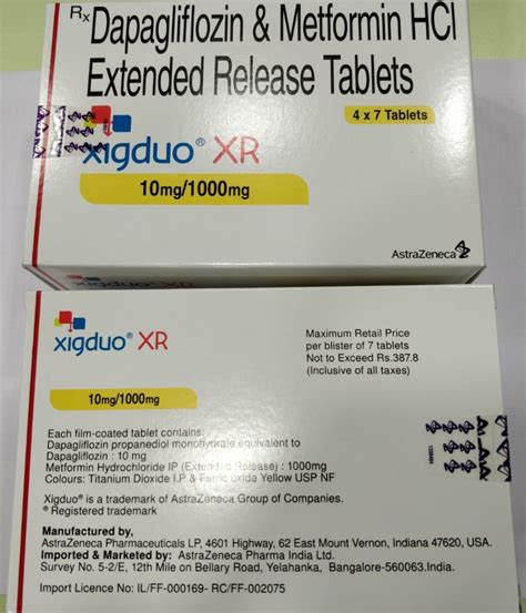 Xigduo Xr Mg Mg Tablet Available At Rose