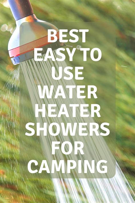 Easy To Use Camping Water Heater Showers Outside Pulse Outdoor Camping Shower Camping