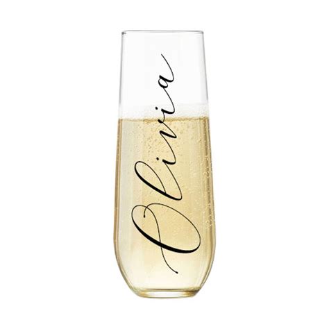 Personalised Name Champagne Flute Champagne Glass Etsy Uk