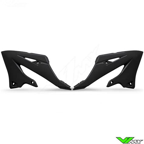 UFO Radiator Shrouds Black Yamaha YZ125 YZ250