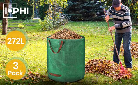 Sacco Per Rifiuti Da Giardino Set Di 3 Sacchi Grandi Per Foglie