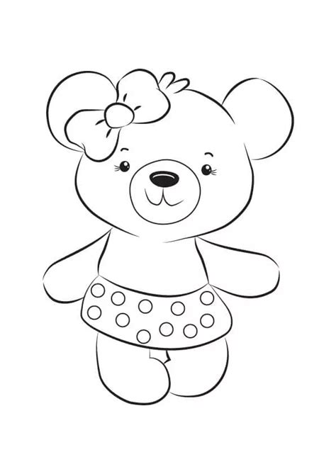 Miś kolorowanka - proste rysunki dla dzieci - do druku | Coloring pages ...