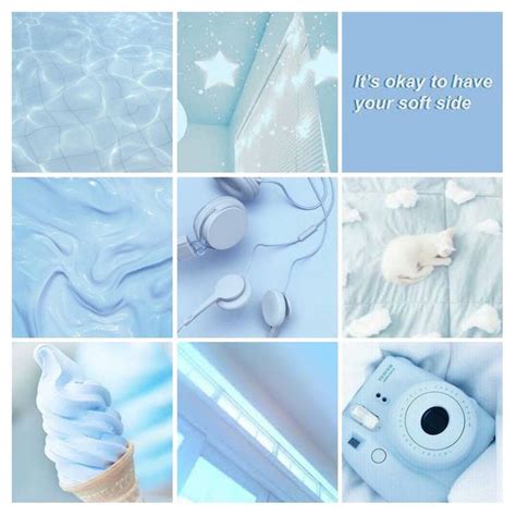 Blue Aesthetic Moodboard Blue Aesthetic Pale Aesthetic Mood Board