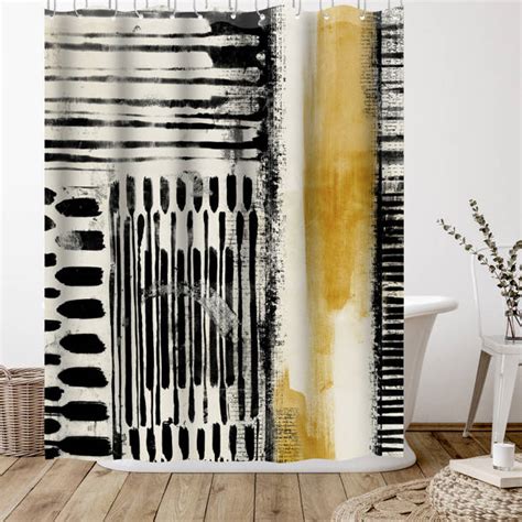 The Twillery Co® Abstract Shower Curtain Spinning I By Pi Creative Art And Reviews Wayfair