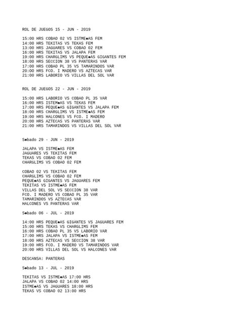 Rol De Juegos Pdf