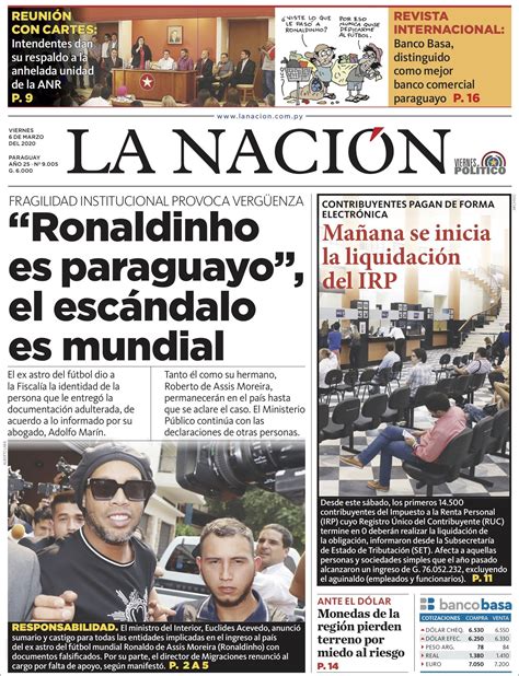 Portadas De Diarios Paraguayos