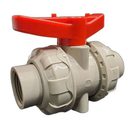 Inch Upvc Union Threaded End Ball Valve Water At Rs Piece In