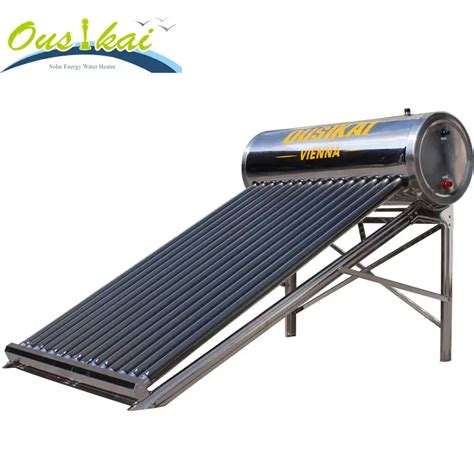 Tubes Non Pressure Solar Water Heater With All Stainless Steel For