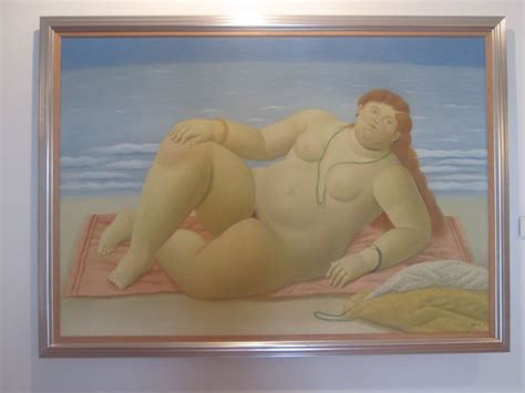 LA PLAYA 1998 Oleo Sobre Lienzo Fernando Botero Medellin 1932 Wall