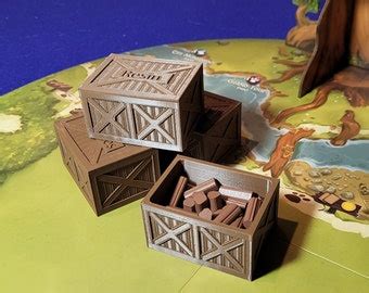 Everdell Gold Point Tokens 45pcs Upgrade Pack Wooden Chest Unofficial