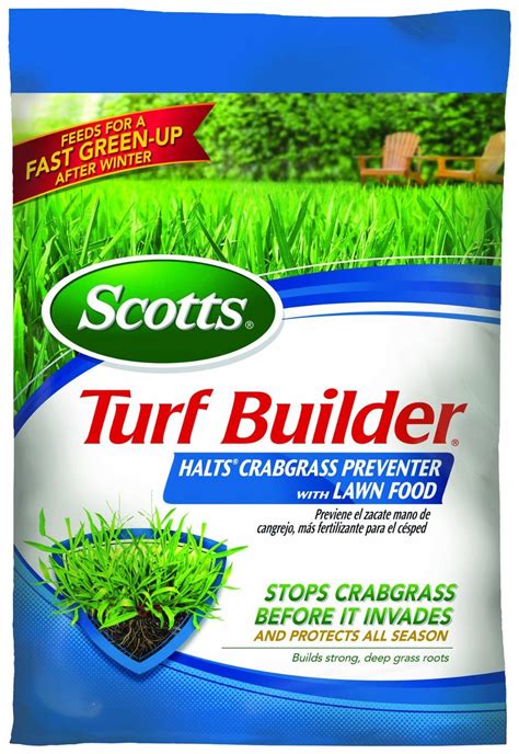 Scotts 31115 Turf Builder With Halts Crabgrass Preventer 15m In 2022 Crab Grass Turf Builder