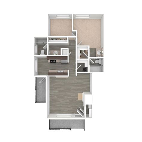 Two Bedroom Two Bath B - Renovated | 2 Bed Apartment | Arbor Creek