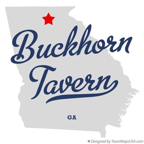 Map of Buckhorn Tavern, GA, Georgia