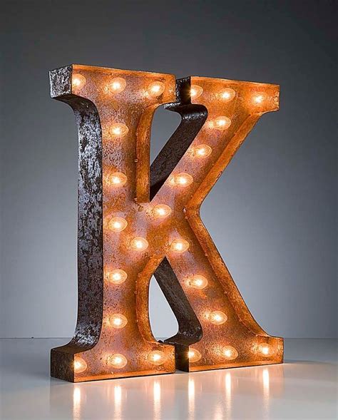 Vintage Marquee Lights Letter K By Vintagemarqueelights On Etsy I Could