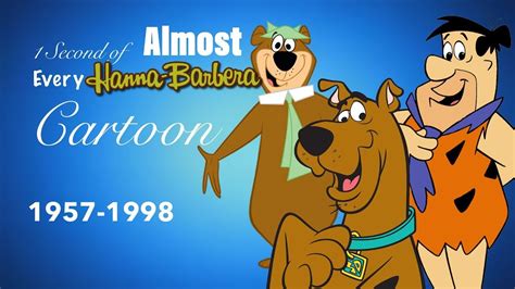 One Second Of Almost Every Hanna Barbera Cartoon 1957 1998 Youtube