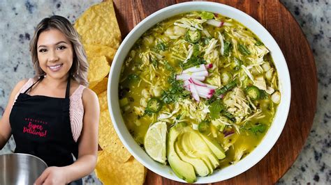 Seriously The Easiest And Most Delicious Green Chicken Pozole And Cucumber Salsa Pozole Verde