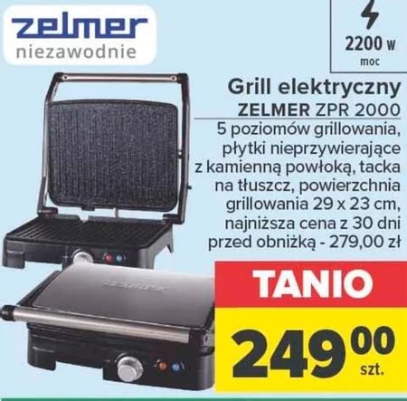 Grill Elektryczny Zelmer Taniej Promocja Carrefour Ding Pl