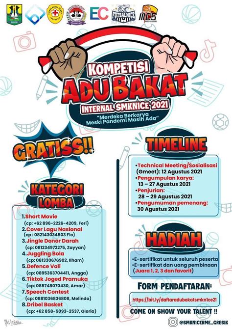 Pamflet Lomba Adu Bakat Hari Kemerdekaan In 2022 Desain Pamflet Desain Ide Foto Instagram