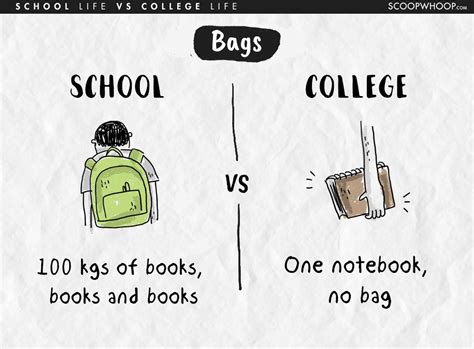 These Hilarious Differences Between School College Life Will Take You