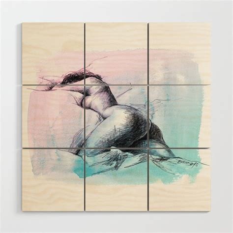 Wood Wall Art Decor Society Fine Art Portraits Nude Artwork Surreal Art
