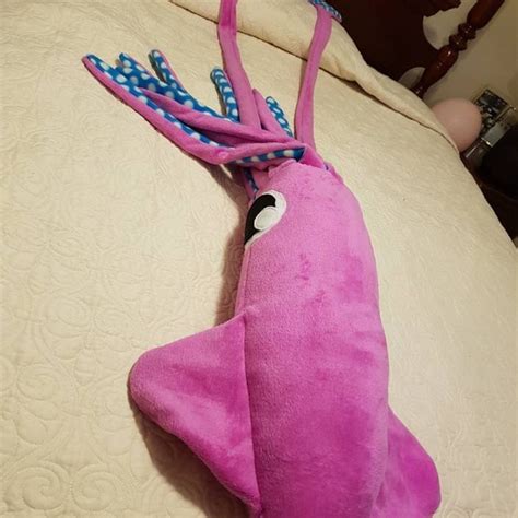 Giant Squid Pillow Etsy