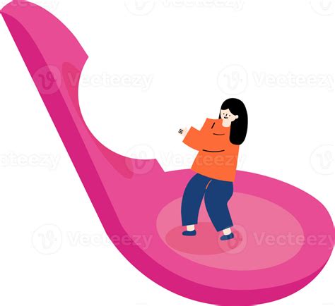 A Girl Hold A Big Tangyuan On A Big Spoon 27784913 Png