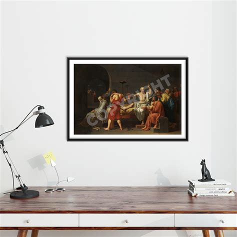 Jacques Louis David The Death Of Socrates 1787 Painting Poster