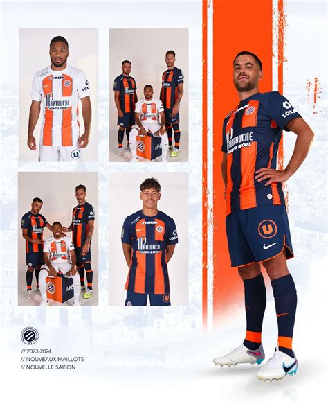 Actu Foot On Twitter Montpellier D Voile Les Maillots Domicile Et