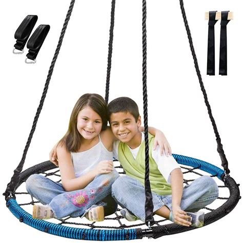 Display4top Spider Web Tree Swing 40 Round Outdoor Net Swingset For