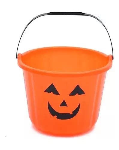 Cubeta Tobo Calabaza Halloween Balde Calabaza Dulces Peq Cuotas Sin