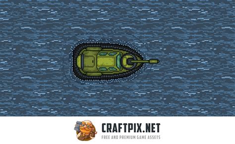 Free Military Boats Pixel Art By Free Game Assets GUI Sprite Tilesets