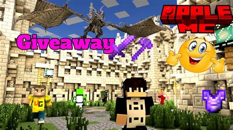 Giveaway In Lifesteal Apple Mc Server 🍎 Applemc Youtube